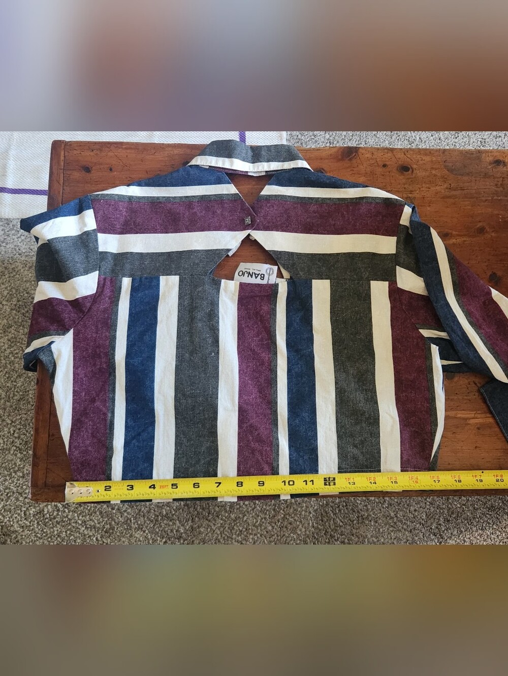 Banjo vintage cropped western shirt, - Picture 5 of 7